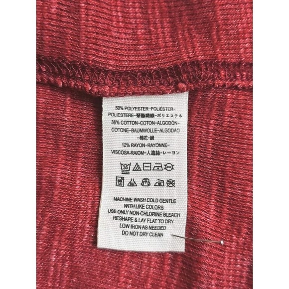 Free People We The Free -Woman Size M- Orange Cowl Neck Sweater Top Cotton Blend - Picture 4 of 9